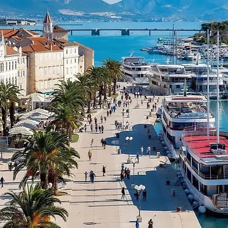 Luxury Apartment Dreams In Okrug With Swimming Pool, Sea View, Wifi, Parking Trogir Exterior photo